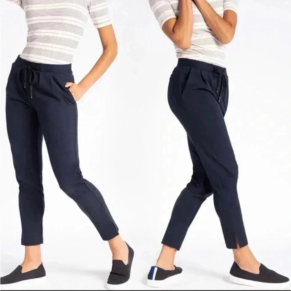 Betabrand Skinny Soho Jogger Pants navy blue size XS
